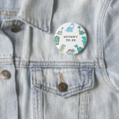 Little Dinosaur Cute Baby Shower Ronde Button 5,7 Cm (In situ)
