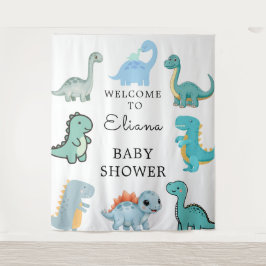 Little Dinosaur Cute Baby Shower Wandkleed