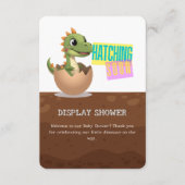 Little Dinosaur Hatching Soon Informatiekaartje (Voorkant)