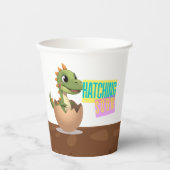Little Dinosaur Hatching Soon Papieren Bekers (Voorkant)