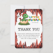Little Dinosaur Is on the Way Bedankkaart (Voorkant)