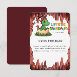 Little Dinosaur Is on the Way Books for Baby Informatiekaartje