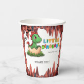 Little Dinosaur Is on the Way Papieren Bekers (Achterkant)