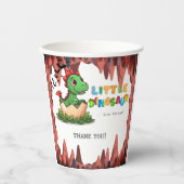 Little Dinosaur Is on the Way Papieren Bekers (Voorkant)