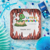 Little Dinosaur Is on the Way Papieren Bordje (Feest)