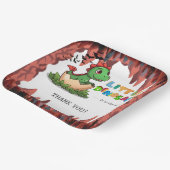 Little Dinosaur Is on the Way Papieren Bordje (Gebogen)