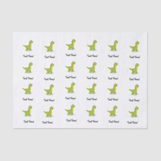 Little Dinosaur Tissuepapier (Voorkant)