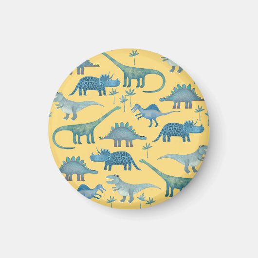 Little Dinosaurs Yellow Magneet (Voorkant)