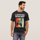 Little Dirt Never Hurt Funny ATV Quad Bike Racing  T-shirt (Voorkant volledig)