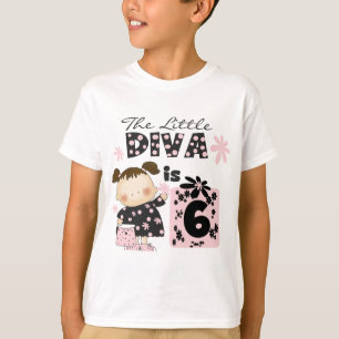 Little Diva 6th Birthday Tshirts and Gifts