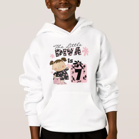 Little Diva 7th Birthday Tshirts and Gifts (Voorkant)
