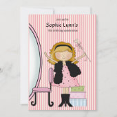 Little Diva Birthday Invitation Kaart (Voorkant)
