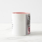 Little Diva Kat - "Hou je staart hoog..." Tweekleurige Koffiemok (Center)