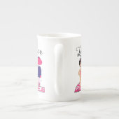 "Little Diva"-Mokken Porselein Kop (Achterkant)