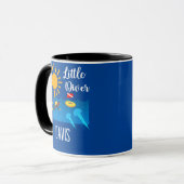 Little Diver met Jelly Fish - Classic Mok (Voorkant links)