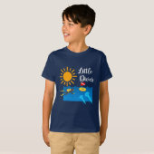 Little Diver met Jelly Fish - Kinderen Basic T-Shi T-shirt (Voorkant volledig)