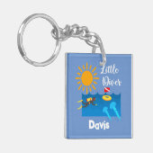 Little Diver with Jelly Fish - AcrylSleutelhanger Sleutelhanger (Voorkant Links)