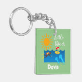 Little Diver with Jelly Fish - AcrylSleutelhanger Sleutelhanger (Voorkant Links)