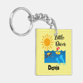Little Diver with Jelly Fish - AcrylSleutelhanger Sleutelhanger (Voorkant Links)