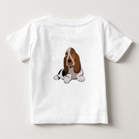 Little Dog Baby T-Shirt I Love Pets (Achterkant)