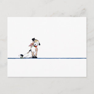 Little Dog Divider Briefkaart