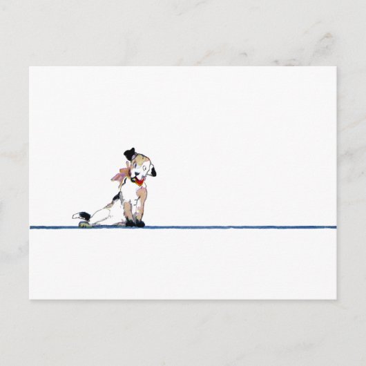 Little Dog Divider Briefkaart (Voorkant)