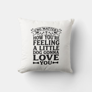 Little Dog Love You Vintage Typography Design_1 Kussen