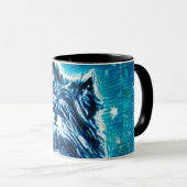 Little Doggy in blue Mok (Voorkant rechts)