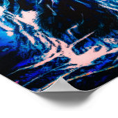 Little Doggy in blue Poster (Hoek)