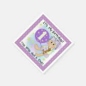 Little Doll Girl 1e Verjaardag Papier Servetten (Hoek)