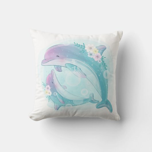 Little Dolphin Cushion Kussen (Voorkant)