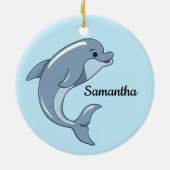 Little Dolphin Design Ornament (Achterkant)