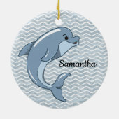 Little Dolphin Design Ornament (Achterkant)