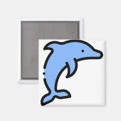 Little Dolphin Magneet (Voorkant / Achterkant)