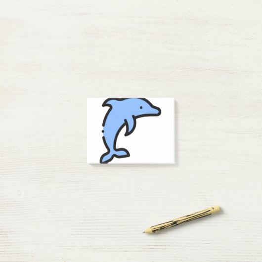 Little Dolphin Post-it® Notes (Op bureau)