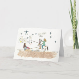 Little Donkey Christmas Kaart