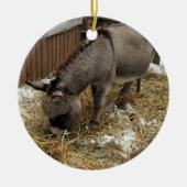 Little Donkey Christmas Keramisch Ornament (Voorkant)