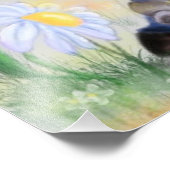 Little Donkey en Daisy Foto Afdruk (Hoek)