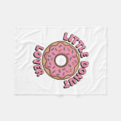 Little Donut Lover | Kinder Rugtas Fleece Deken (Voorkant (Horizontaal))