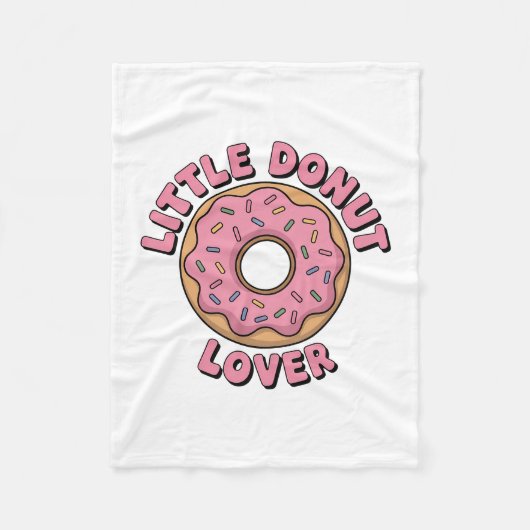 Little Donut Lover | Kinder Rugtas Fleece Deken (Voorkant)