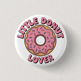 Little Donut Lover | Kinder Rugtas Ronde Button 3,2 Cm