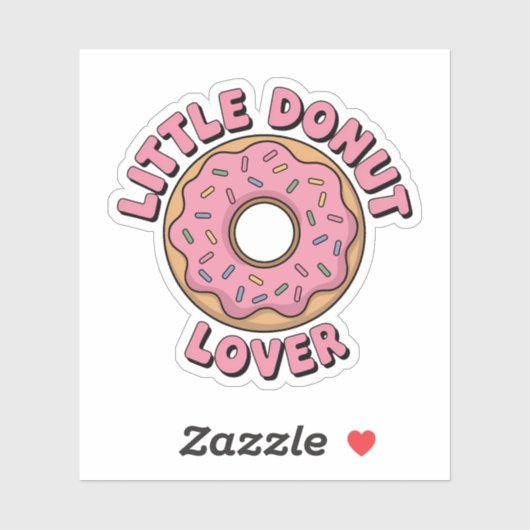 Little Donut Lover | Kinder Rugtas Sticker (Vel)