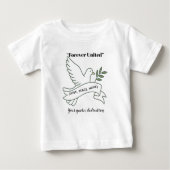 Little Dove of Love – gepersonaliseerd Baby T-shir (Voorkant)