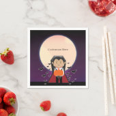 Little Dracula Vampire Halloween Birthday Party Servet (Insitu)