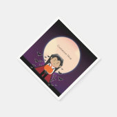 Little Dracula Vampire Halloween Birthday Party Servet (Hoek)