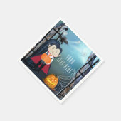 Little Dracula Vampire Halloween Birthday Party Servet (Hoek)