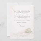 Little Dragon Almost Here Baby Shower Bedankkaart (Achterkant)