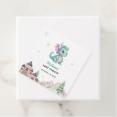 Little Dragon Baby shower Bedankjes Labels (In situ)