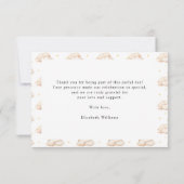 Little Dragon Baby shower Bedankkaart (Achterkant)