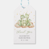 Little Dragon Baby shower Cadeaulabel (Voorkant)